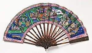 Pleated fan by Unknown