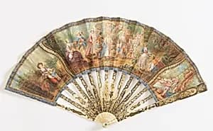 Pleated fan by Unknown