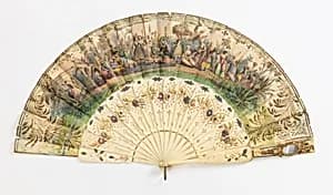 Pleated fan by Unknown
