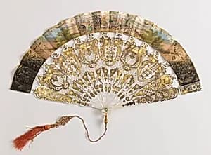 Pleated fan by Unknown