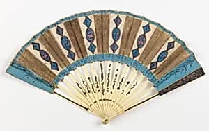 Pleated fan by Unknown