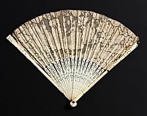 Pleated fan by Unknown