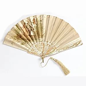 Pleated fan by A. Lauronce