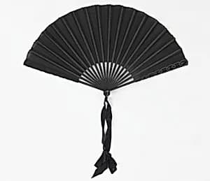 Pleated mourning fan by Duvelleroy, (Paris, France, founded 1827)