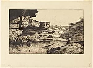 Pont de Hauteville by Adolphe Appian, French, 1818 - 1898