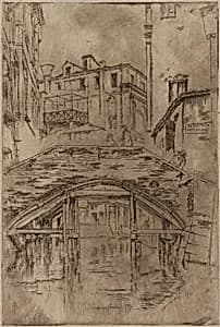 Ponte del Piovan by James McNeill Whistler (1834-1903)