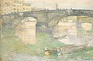 Ponte Santa Trinità by Childe Hassam