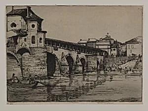 Ponte Ticino, Pavia by Donald Shaw MacLaughlan