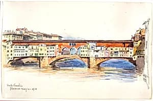 Ponte Vecchio, Florence by George Elbert Burr