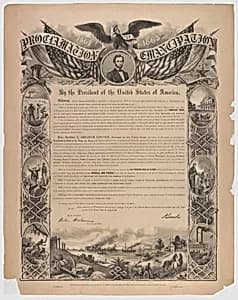 Proclamation of Emancipation by William Roberts, 1846 - 1876?