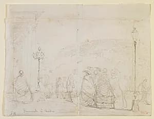 Promenade à Baden by James McNeill Whistler (1834-1903)