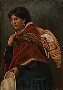 Quechua Mother by Unidentified (South American?)