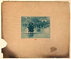 Rainy street by Félix Hilaire Buhot, French, 1847–1898