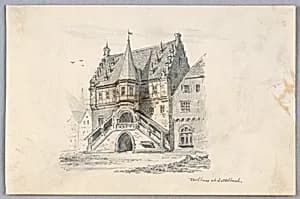 Rathhaus at Dettelbach by Arnold William Brunner, American, 1857–1925