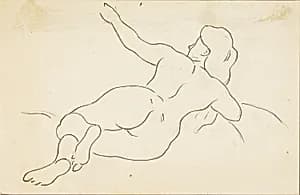 Reclining Female Nude by Carl Newman