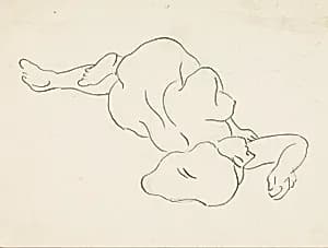 Reclining Female Nude by Carl Newman