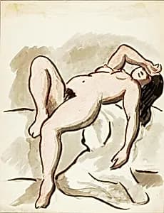 Reclining Nude by Carl Newman