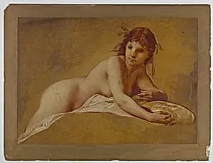 Reclining Nude by Pierre-Victor Galland, Swiss, active France, 1822 - 1892