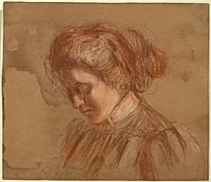 Red Crayon Study by Alice Pike Barney