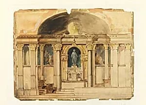 Rendering of Chancel by Leon Dabo, American, 1868–1960