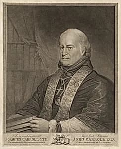 Reverend John Carroll by Leney & Tanner, active 1791 - c.1820