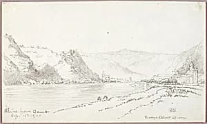 Rhine, from Caub by George Elbert Burr