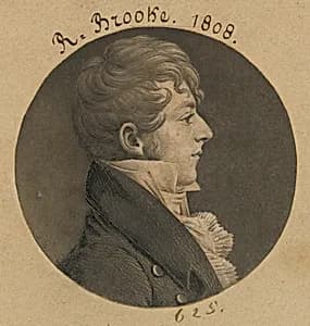 Richard Brooke by Charles Balthazar Julien Févret de Saint-Mémin, 12 Mar 1770 - 23 Jun 1852