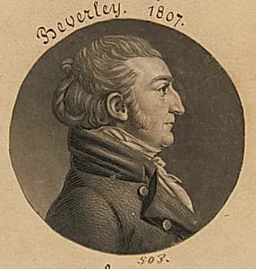Robert Beverley IV by Charles Balthazar Julien Févret de Saint-Mémin, 12 Mar 1770 - 23 Jun 1852