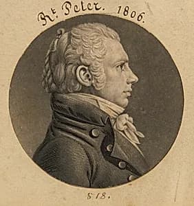 Robert Peter, Jr. by Charles Balthazar Julien Févret de Saint-Mémin, 12 Mar 1770 - 23 Jun 1852
