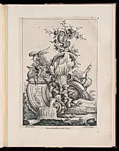 Rocaille Fountain Design by François-Thomas Mondon, French, 1709 – 1755