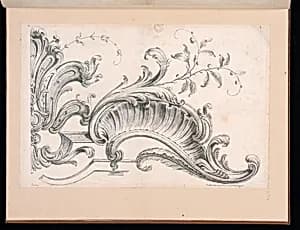 Rocaille Ornament Design by Alexis Peyrotte, French, 1699–1769
