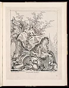 Rocaille Ornament Design by François-Thomas Mondon, French, 1709 – 1755