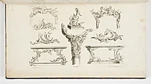 Rocaille Ornament Designs by Georg Michael Roscher, German, 1700–1775
