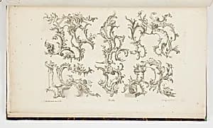 Rocaille Ornament Designs by Franz Xaver Habermann, German, 1721 – 1796