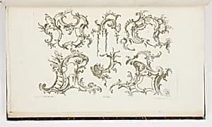 Rocaille Ornament Designs by Franz Xaver Habermann, German, 1721 – 1796