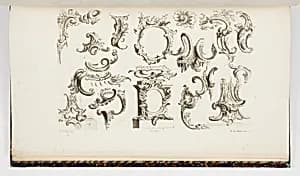 Rocaille Scroll Designs by Emmanuel Eichel, German, 1717–1782