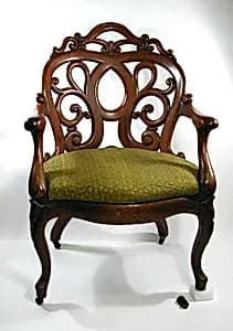 Rolling Armchair by Springmeyer Brothers, 1863 - 1867
