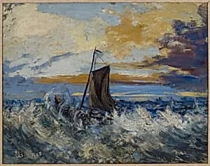 Sailboat, Stormy Sea
