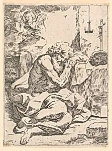 Saint Jerome by Lorenzo Loli, Italian, 1612 - 1691