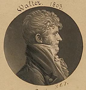 Samuel Purviance Walker by Charles Balthazar Julien Févret de Saint-Mémin, 12 Mar 1770 - 23 Jun 1852