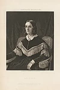 Sarah Childress Polk by John Sartain, 24 Oct 1808 - 25 Oct 1897