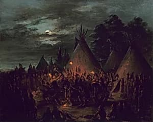 Scalp Dance, Sioux by George Catlin