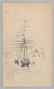 Schooner by Robert Frederick Blum, American, 1857–1903