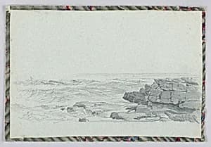 Seashore, Newport, RI by William Trost Richards, American, 1833–1905