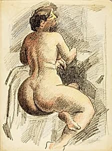 Seated Female Nude by Carl Newman