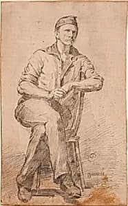 Seated Man by William M. Harnett, American, b. Clonakilty, Ireland, 1848–1892
