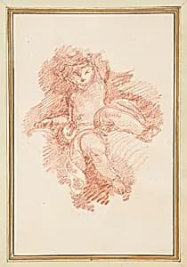 Seated putto by Jean-Robert Ango, French, active in Rome 1759 –1770, d. 1773
