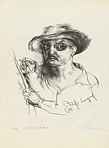 Self-Portrait with Hat