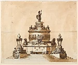 Sepulchral monument by Giuseppe Barberi, Italian, 1746–1809