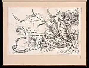 Shell Ornament Design by Alexis Peyrotte, French, 1699–1769